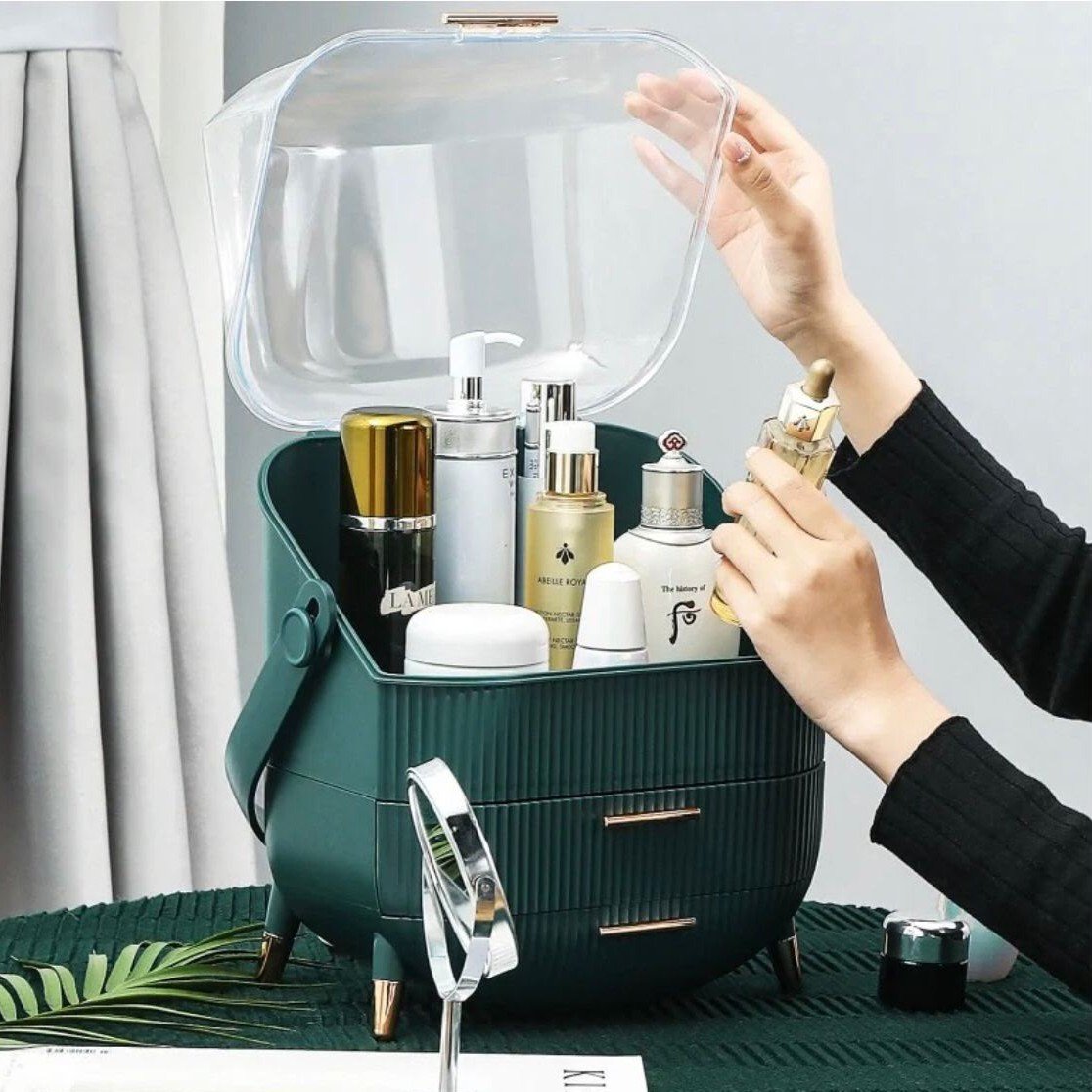  Luxury Dustproof Makeup Organizer with Drawers 